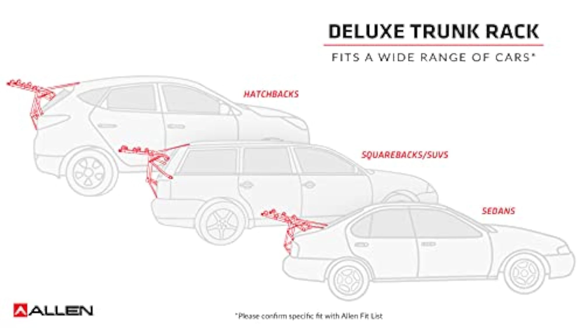 Sports Deluxe 2-Bike Trunk Mount Rack